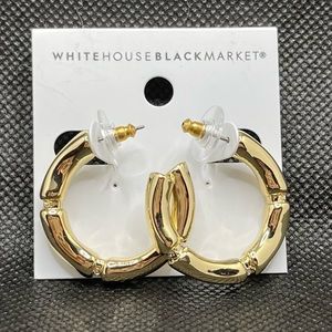 WHBM Bamboo Gold Earrings